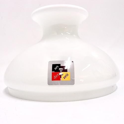 Petroleumlampenschirm 130 198 186 mm 1x Glas weiß Vestaschirm Ersatzglas Öllampe