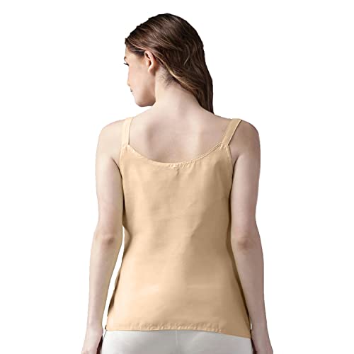 Image of Cotton Short Camisole Non-Stretchable Slip for Women | Short Kurti Slip | Short Camisole | Half-Length Lining | Waist Length Inner | Sameez | Samij(Half Slip)