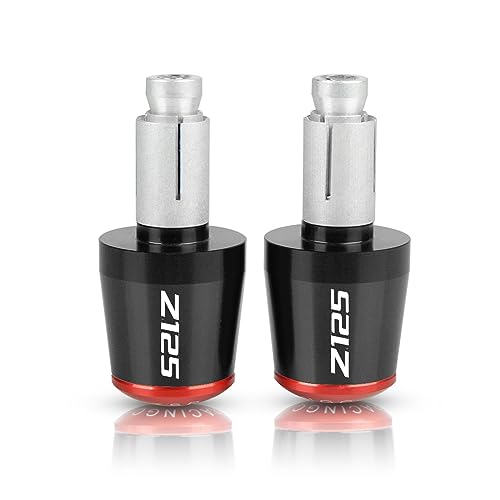 Motorrad-Lenkergriffe Für Ka&@wasaki Ninja125 Nin@&ja Z 125 Z125 PRO 2015 2016 2017 2018 Hand Motorrad Lenker Griffe Enden Griff Bar Grip Ende(Black red)