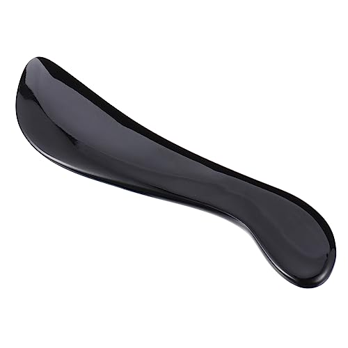 FOMIYES Scraping Board Guasha Tool Skincare Kit Face Massage Tools Gua Sha Neck Facial Massage Tools Massaging Tools Facial Spatula Gua Sha Plate Beauty Film Black Buffalo Horn The Face