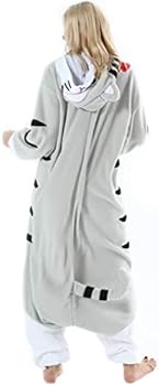 Pyjama volwassen dames, uniseks dieren-onesies, innovatieve herenpyjama, nachtkleding voor Halloween, thuiskleding, rollenspelkostuum, eendelige loungewaar voor lichaamslengte van 148-187 cm, Zebra, L