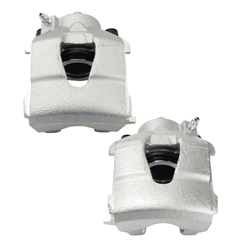 Image of TRQ Front Driver and Passenger Side Brake Caliper Set 2 Piece Hardware for 09-11 Audi A3 with 280mm Diameter Front Rotors 09-11 A3 Quattro with 280mm Diameter Rotors 1998 Volkswagen Beetle
