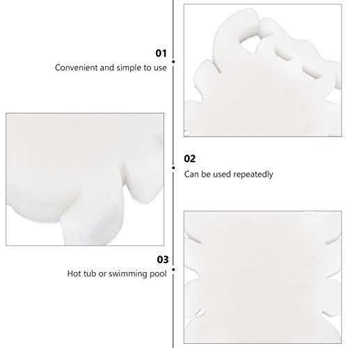 Hemoton 10Pcs Esponja de Espuma Absorvente de Óleo Esponja de Espuma Cremosa para Banheira de Hidrom
