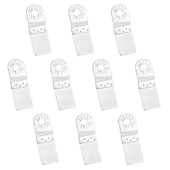 KTM Healthcare Oscillating Saw Blades, Stainless Steel Forging Oscillating Tool Blade 10Pcs Serration Fast and Smooth Cutting for Plastic for Wood for Metal