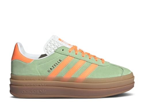 Adidas Gazelle Bold femmes vert et orange | Basket plateforme tendance pointure 41,5