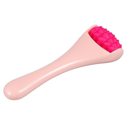 KICHOUSE Dispositivo Massaggio Viso Rullo in Silicone per Contorno Occhi Strumento Portatile per Cura Pelle Delicata Massaggiatore Anti-Linee Sottili per Uso Quotidiano