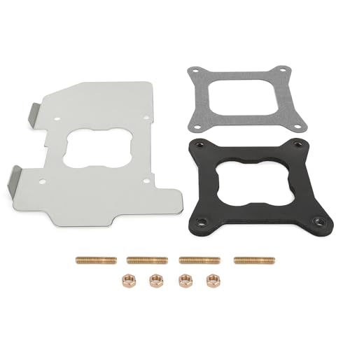 Engine Carburetor Heat Shield Kit Spacer Gasket Insulator Aluminum Shim 108-70 Compatible with Holley Carbs 4010 4150 4160