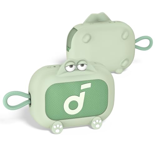Image of for Anker Soundcore Select 4 Go Speaker Cartoon Cute Silicone Case Cover, Anti Scratch Shockproof Protective Skin Cover Compatible with Soundcore Select 4 Go Bluetooth Shower Speaker (Green)