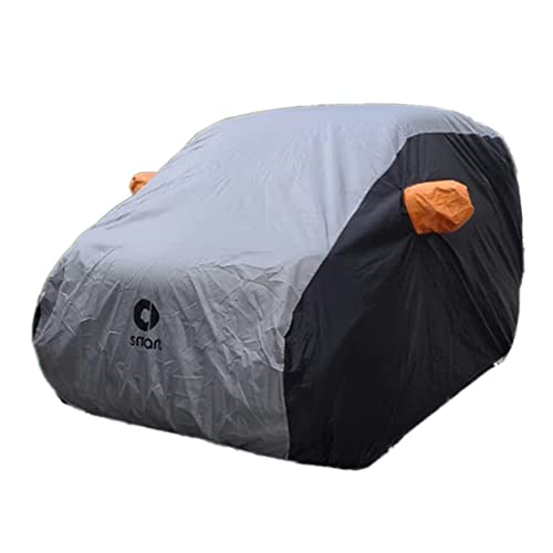 ZJIEX 車 カバー 自動車 ボディカバー カーカバー 防水アウトドアガレージフルカーカバー Smart Fortwo 451 453 用 レイン ダスト サン UV プロテクション 全天候 防風 (Color : Fortwo 451)