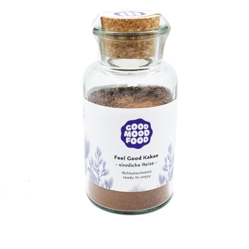 Goodmoodfood Feel Good Kakao - Sinnliche Reise 190g - Fairer Handel, Rohkakao, einzigartiger Geschmack - Als Trinkschokolade oder für den Genuss Zwischendurch