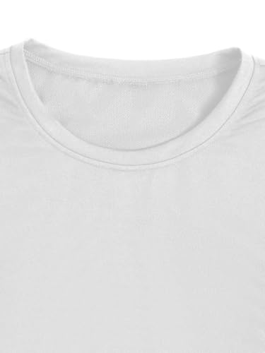 Image of RoseSeek Girl's Letter Graphic Print Cute Tops Short Sleeve Crew Neck Summer T Shirts Trendy Clothes for Girls White 11-12Y