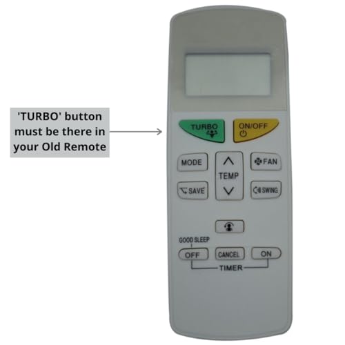 Image of Upix AC Remote No. 132 (No Backlight), Compatible /Replacement for Daikin & Daikin Inverter AC Remote Control (Exactly Same Remote Will Only Work)