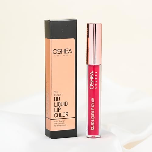 Image of Oshea Colors Long Lasting High Definition Liquid Lipstick | Smudgeproof & Ultra Pigmented Lip Color | Enriched with Vitamin E - (Rosy Pink 05) 2.6ml