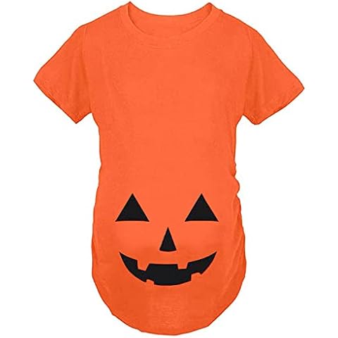 Q.KIM Camiseta premamá estampada de manga Cover