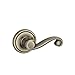 Kwikset Lido Right-Handed Half-Dummy Lever with Microban Antimicrobial Protection in Antique Brass