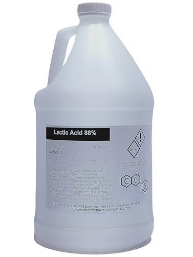Lactic Acid 88% - Premium-Quality Industrial and Food Grade, 1 Gallon