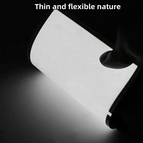 Image of Electroluminescent Panels, EL Panels light, EL Sheets 10 cm x 10 cm (3.93 inch x 3.93 inch) ON /Slow Flash /Fast Flash,4Pack (4, White, 10cm*10cm)