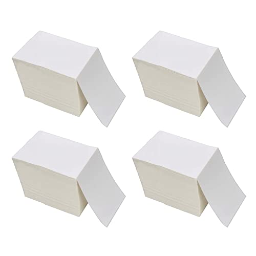 9527 Product Fanfold 4 X 6 Direct Thermal Labels White Perforated Shipping Labels,1000 Labels Per Stack,4 Stacks Total 4000 Labels #TOP3