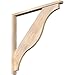 Ekena Millwork BKT0402X42X42FST04SDF Funston Craftsman Smooth Bracket w/Offset Brace, Douglas Fir