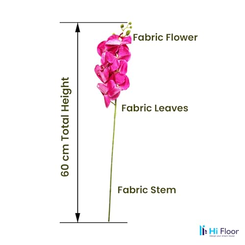 Image of Enhance Your Space with Artificial Leaf Decor Foliage for Stunning Interiors Decorative Items for Home;Office; Room; Living Room; Table; (Without Vase) (Pack of 1, Pink)