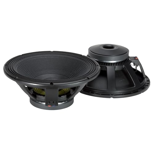 RCF LF18G401 18-inch Woofer Audio Speaker 900 Wrms 1800 Watts Max 4" Fiberglass Inside | Outside Copper Voice Coil 8-Ohm