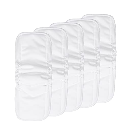 Greensen Pannolini per Bambini, Inserti Lavabili per Pannolini Design a 5 Strati con 2 Strati di Cotone e 3 Strati di...