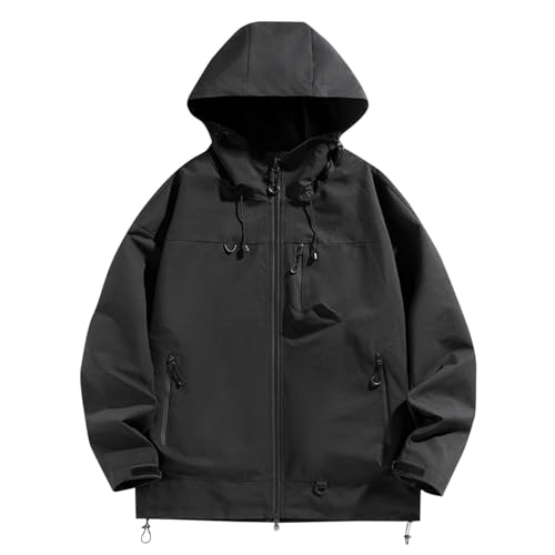 UHouse Veste Imperméable Homme, Noir S