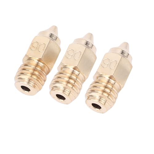 Plyisty Solid Brass Nozzles for Ender 5 Maximum 3D Printer - 0.6MM Hotend Nozzles for ABS PETG - for Heat Resistant Extr