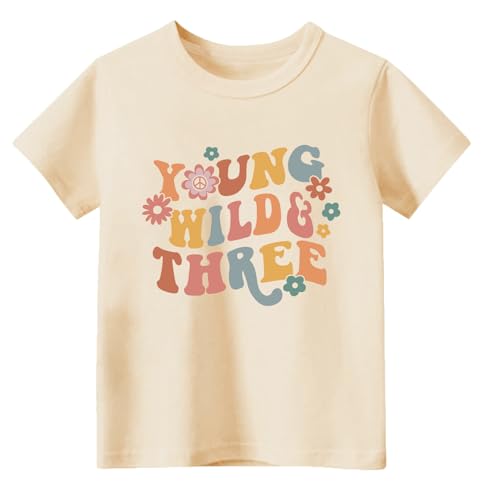 Image of Toddler Boys Girls 3rd Birthday Shirts for Baby Kids 3 Years Old Birthday Outfit for Party Short Sleeve Tshirt