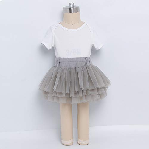 Image of Anbaby Baby Girls Soft Tutu Skirt Toddler Ruffled Pants Diaper Cover