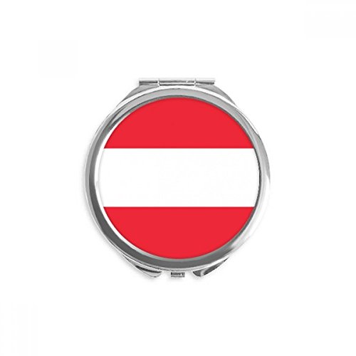 Miroir rond drapeau Autriche de poche, le cadeau de maquillage portable idéal pour voyageur