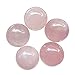 Fekuar 5Pcs Rose Quartz Crystal Sphere Ball Set, Polished Healing Energy Mineral Gemstone Balls for Reiki Chakra Decoration Fengshui 20mm