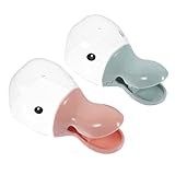 Puppy Feeder 2Pcs Duckbilled Cat Dog Food Spoons Duck Design Pet Food Canned Scoop Pet Feeding Spoons Scoop with Clip Duck Cat Food Scoop Cat Food Pet Food Scoop