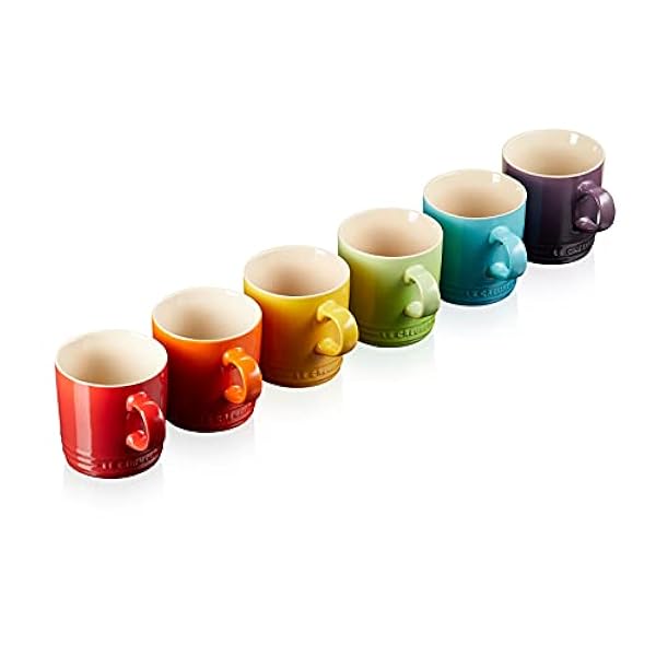 Le Creuset Set de 6 tazas s Arcoíris de cerámica de gres, 0, 35L, 79114358359030