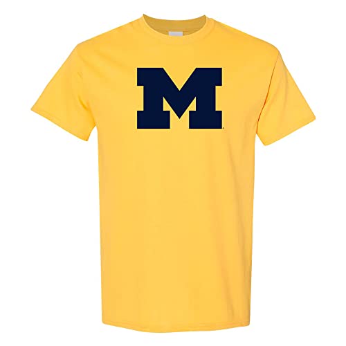 UGP Campus Apparel AS02 - Michigan Wolverines Primary Logo T-Shirt - Medium - Maize