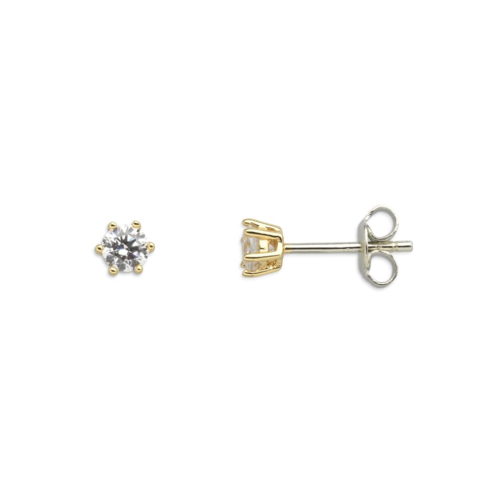 Xenox Pendientes Para Mujer De Plata De Ley 925 Con Circonitas