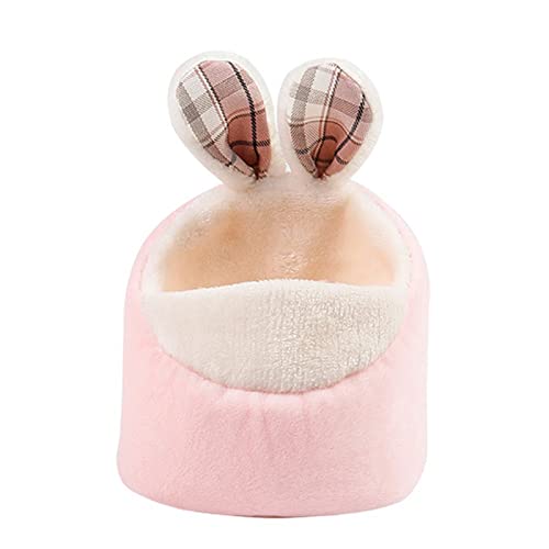 Yurika 小動物用ハウス 冬用 寝袋 ハムスター ハウス ペットの暖かいミニ巣 小動物 ハムスター クッションベッド 休憩所 遊び場 ウサギ