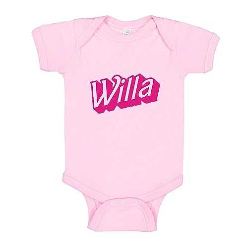TATY Kids Willa Doll Font Baby Infant One Piece Bodysuit 12 Months Light Pink
