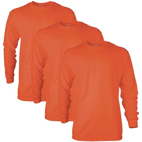 Image of Gildan Adult Ultra Cotton Long Sleeve T-Shirt, Style G2400, Multipack