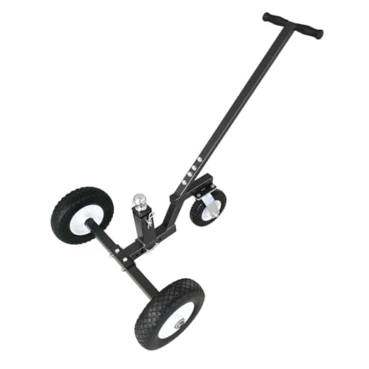 Tow Tuff Adjustable Trailer Dolly with Caster