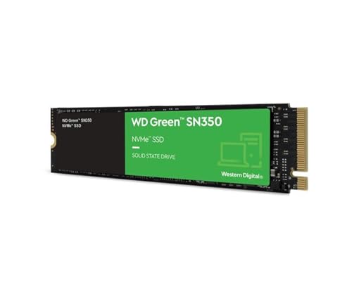 Image of Western Digital WD Green SN350 NVMe 480GB, Upto 2400MB /s, 3 Y Warranty, PCIe Gen 3 NVMe M.2 (2280), Internal Solid State Drive (SSD) (WDS480G2G0C)