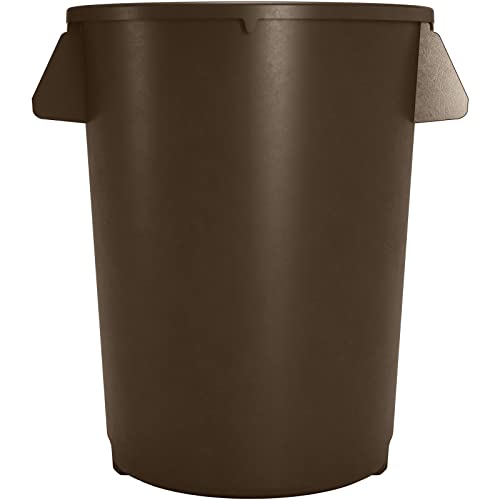 Image of Carlisle FoodService Products Bronco Round Waste Bin Trash Container 20 Gallon - Brown - Pack of 1