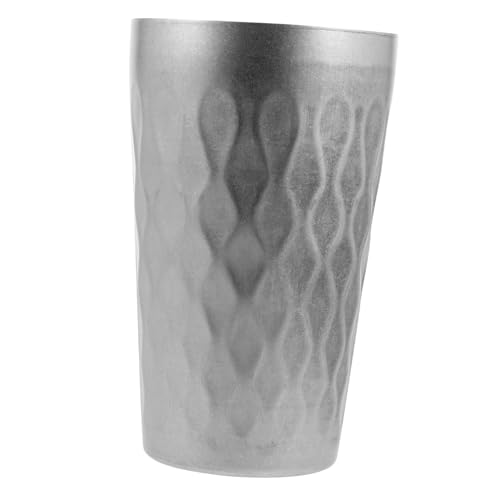 iplusmile Vaso de Agua de Acero Inoxidable Doble Taza Multiusos para Bebidas Alcohólicas y Jugos Ligera y Duradera para Uso Doméstico y Picnic