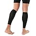 Copper Compression Calf Sleeves for Shin Splints, Varicose Veins, Arthritis, Sprains, Running, Cycling - Men & Women - 1 Pair
