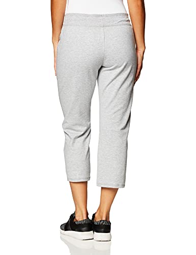 Hanes Women's French Terry Capri, Light Steel, Large