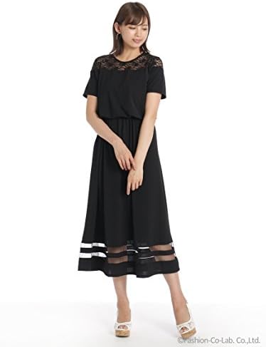Amazon Co Jp セシルマクビー Cecil Mcbee 肩レースワンピース ブラック M 服 ファッション小物 Amazon Co Jp セシルマクビー Cecil Mcbee 肩レースワンピース ブラック M 服 ファッション小物
