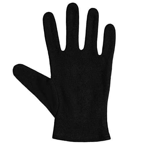 Balinco COTTON GLOVES BLACK, one size fits all, 20s men & women costume, fabric gloves, accessory for carnival fancy dress - Image 2
