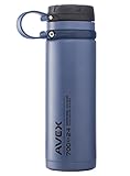 AVEX Fuse Stainless Water Bottle, Navy, 700ml/24 oz