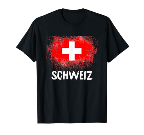 Schweiz Flagge Schweizer Fahne Fan Geschenk T-Shirt