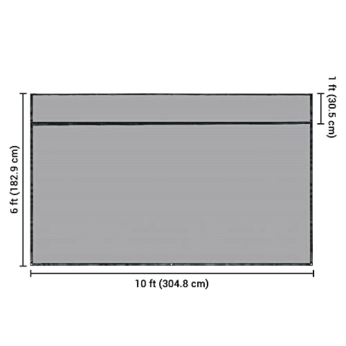 Yescom 6X10' Rv Awning Sun Shade Screen Black Mesh Uv Blocker Rv Awning Shade For Camping Trailer Camper Patio Outdoor #TOP5